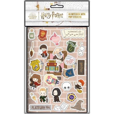 EPEE Harry Potter Sešit A5 se samolepkami Merch Bluesky