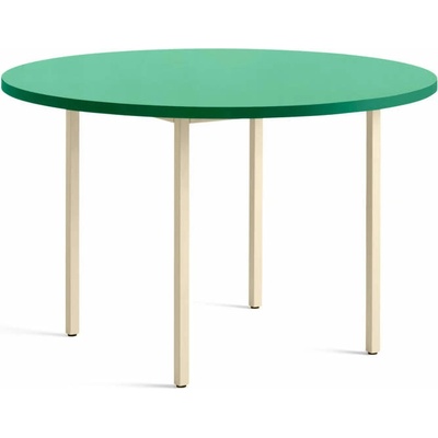 HAY Jídelní stůl Two-Colour 120 ivory/green mint