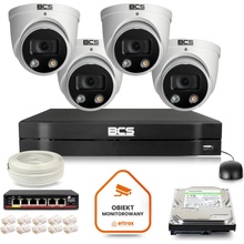 BCS Line IP Surveillance Kit 4x BCS-L-EIP55FCR3L3-Ai1(2) 1TB