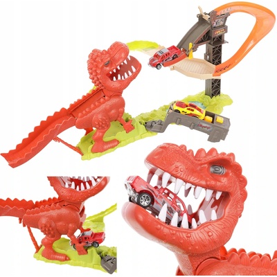 ISO 11666 Dinosaurie autodráha a 2 autá