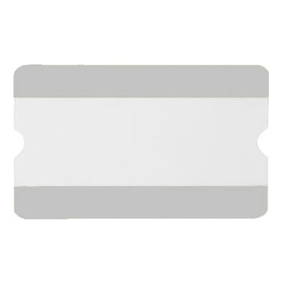 Samolepicí vyznačovací kapsy WT-5118, 1/2 A4 otevřená – PVC, světle šedá, 303×187 mm, balení 10 ks