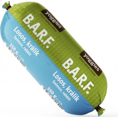 Yoggies B.A.R.F. Losos a králík s probiotiky 12 x 150 g – Zboží Mobilmania