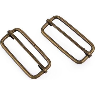 Pro Háčkování Posunovač na popruhy šíře 38 mm Balení produktu: 10 ks, Varianta: 2 staromosaz