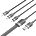 Vention USB-A 2.0/M - USB-C/Lightning/Micro USB-B, 1.5m, (black, 3A, 3in1), кабел
