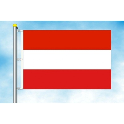 LIBEA, s.r.o. Vlajka Rakouska Rozměr: 40×60 cm, Uchycení: Karabiny na stožár