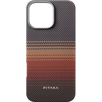 PITAKA кевларен кейс с MagSafe за iPhone 16 Pro Tactile Woven Case Suset (8594184315040)