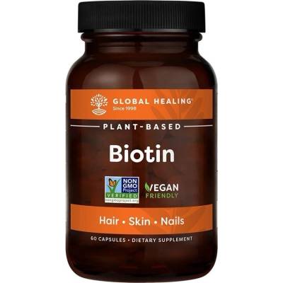 Global Healing BIotin, 2500 g, 60 капсули, Global Healing (03086 (BIT))