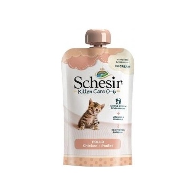 Schesir Kitten pouch Chicken Пауч пиле с крем за малки котенца 150gr
