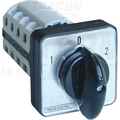 Tracon Vačkový prepínač 1-0-2 25A 7,5kW IP42 TKV-256/3