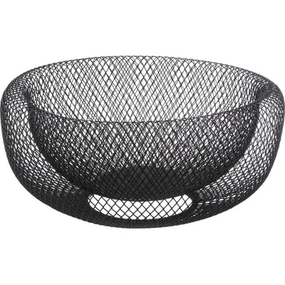 Secret de Gourmet Černý košík na ovoce 27x14 cm kov