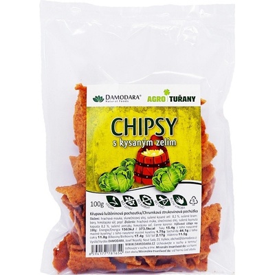 Damodara Luštěninové chipsy Kysané zelí 100 g