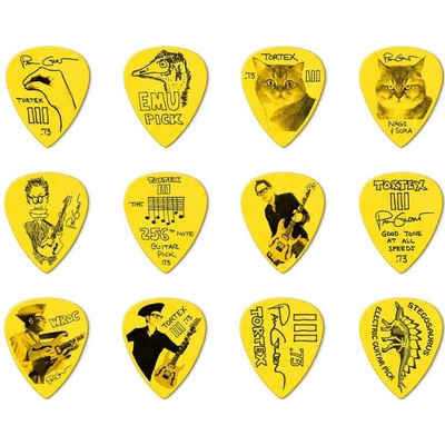 Dunlop PG462P PAUL GILBERT CUSTOM TORTEX TIII PICK .73MM - 12 ks