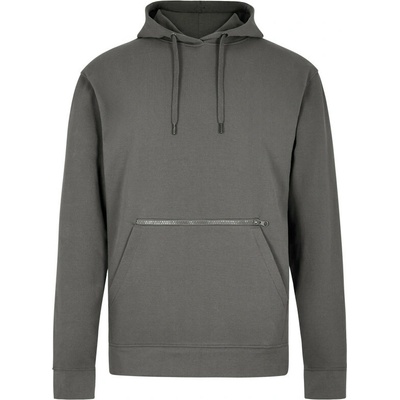 Kustom Kit mikina s kapucí KK 338 piqué, COT43033867001-dark grey šedá tmavá