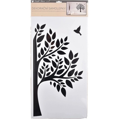 Anděl Samolepka na zeď černý strom 2 archy 32 x 60 cm 15506 – Zboží Dáma