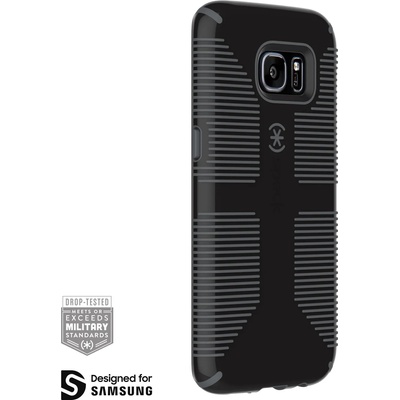 Speck Протектор Speck CandyShell Grip за Samsung Galaxy S7 Edge, Black/Slate Grey (SPS7EGBS)