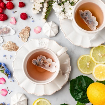 Tea Heritage Černý čaj Cloud English Breakfast zlatá barva papír textil 5 ks