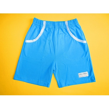 Arex, ČR kraťasy s kapsami a nášivkou 1 tyrkysová+šedá