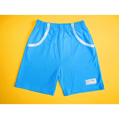 Arex, ČR kraťasy s kapsami a nášivkou 1 tyrkysová+šedá