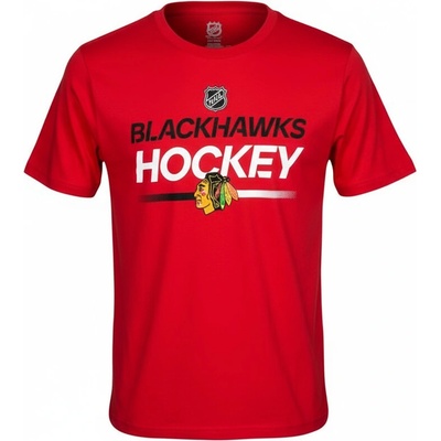 Outerstuff dětské tričko Chicago Blackhawks Apro Wordmark Ss Ctn Tee