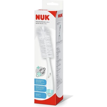 Nuk четка за шише и биберон - 2 в 1 mint (10256505)