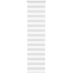 vidaXL Зеброва щора бял 65x200 см Ширина на плата 60, 9 см Полиестер (4014774)