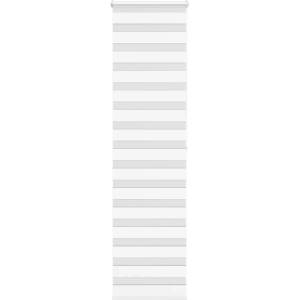 vidaXL Зеброва щора бял 65x200 см Ширина на плата 60, 9 см Полиестер (4014774)