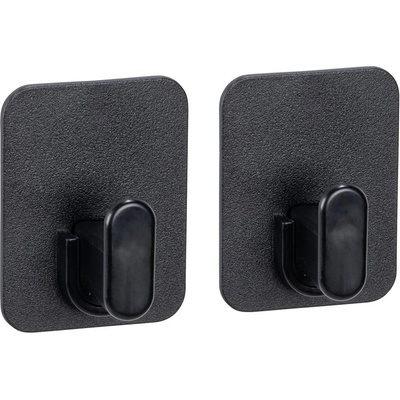 Allstar Черни пластмасови комплект куки без пробиване 2 бр. Parma - Allstar (70348400)