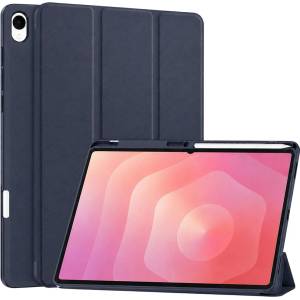 Techsuit Калъф Techsuit Flex Trifold (с държач за писалка) - Samsung Galaxy Tab S12 Plus - Тъмно син