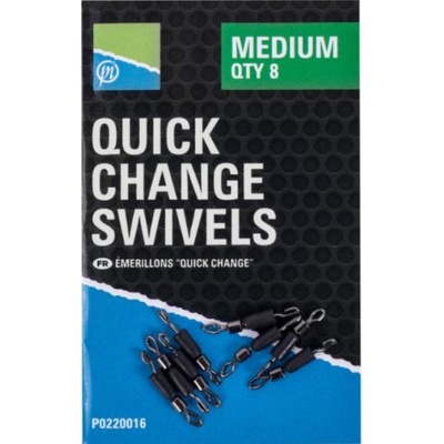 Preston Inovations Obratlík Quick Change Swivels Small 8ks