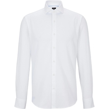 HUGO BOSS Риза с дълъг ръкав Boss Men's H Joe Long Sleeve Oxford Shirt - White