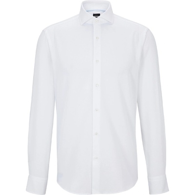 HUGO BOSS Риза с дълъг ръкав Boss Men's H Joe Long Sleeve Oxford Shirt - White