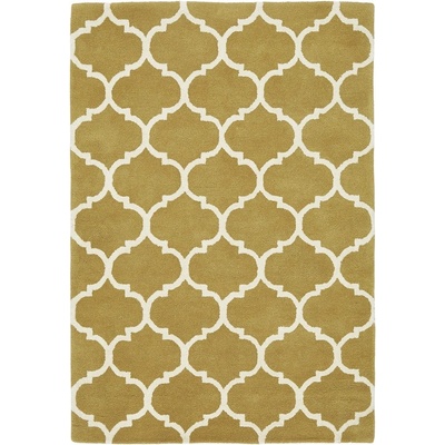 Asiatic Carpets Ръчно изработен вълнен килим в цвят жълта охра 120x170 cm Albany - Asiatic Carpets (ALBA120170OCHR)