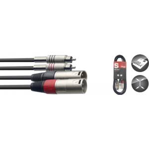 MusicStoreBG Кабел 2 мъжки канона на 2 чинча stc3cmxm 3 метра