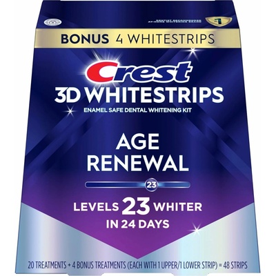 Procter & Gamble Crest 3D Whitestrips AGE RENEWAL bieliace pásiky na zuby 48 ks