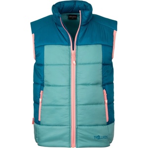 TROLLKIDS Детски синтетичен елек Trollkids Kid's Hardanger Vest Synthetic vest - Aqua Haze / Harbor Blue / Peony Rose - размер 176 (EU) (703-4663-0420)