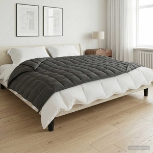 vidaXL Тежко одеяло Антрацит 122 x 183 cm 5 kg 100% Памук 205T (3442937)