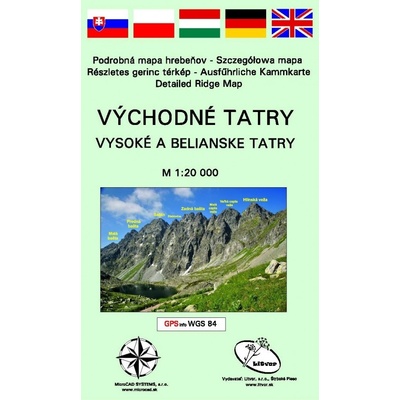 Východné Tatry - Vysoké a Belianske Tatry mapa autorov