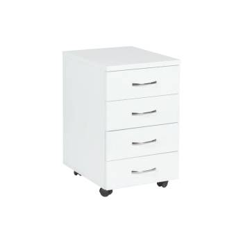 Carmen Офис контейнер с 4 чекмеджета Премиум - бял