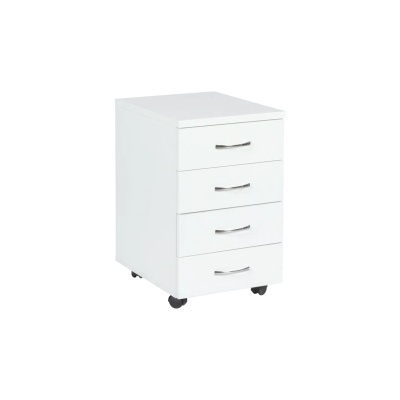 Carmen Офис контейнер с 4 чекмеджета Премиум - бял