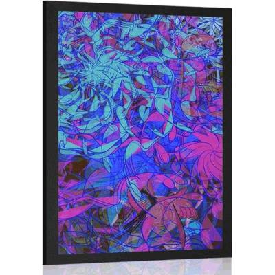 Plakát moderní abstrakce v zajímavém provedení - 20x30 white