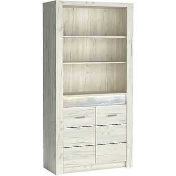 Jarstol Висока етажерка с led осветление indianapolis i-5 бял крафт