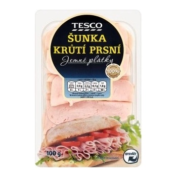 Tesco Šunka z morčacích pŕs 100 g