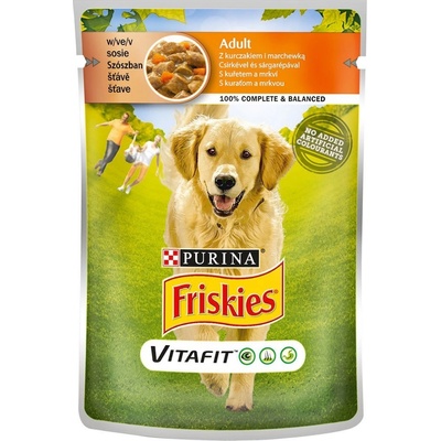 Friskies Adult VitaFit s kuraťom a mrkvou v šťave 100 g
