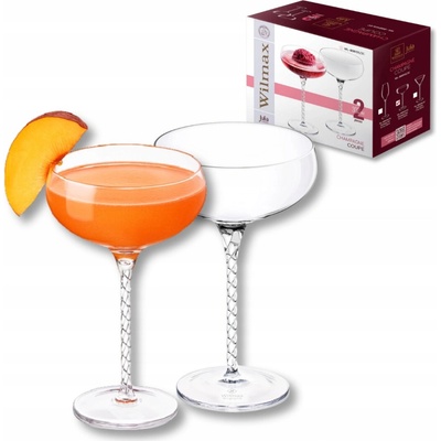 Wilmax Skleničky na šampaňské England Julia čiré 2 x 300 ml