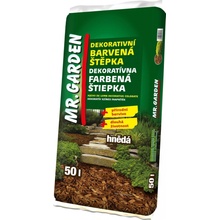 Mr.Garden Dekorační barvená štěpka hnědá, 50 l