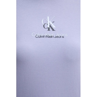 Calvin Klein Jeans Памучна тениска Calvin Klein Jeans в лилаво J20J225545 (J20J225545)