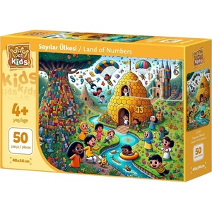Art Puzzle Детски пъзел Art Puzzle от 50 XXL части - Страната на числата (35317) - baby