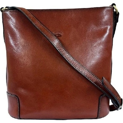 Katana kožená crossbody kabelka koňaková 82596-03
