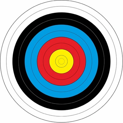 YATE Terč 80 cm papír+ nylon sada 10 ks – Zboží Dáma