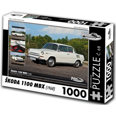 Retro-auta č. 68 Škoda 1100 MBX 1968 1000 dielov